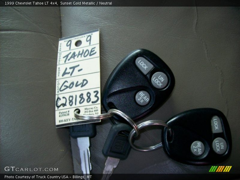 Sunset Gold Metallic / Neutral 1999 Chevrolet Tahoe LT 4x4