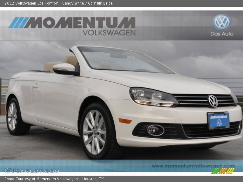 Candy White / Cornsilk Beige 2012 Volkswagen Eos Komfort