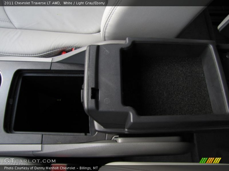 White / Light Gray/Ebony 2011 Chevrolet Traverse LT AWD