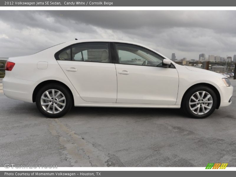 Candy White / Cornsilk Beige 2012 Volkswagen Jetta SE Sedan