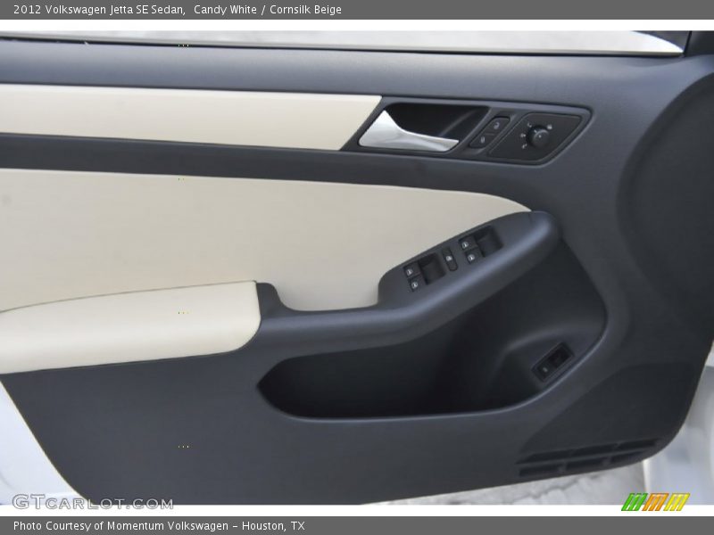Candy White / Cornsilk Beige 2012 Volkswagen Jetta SE Sedan