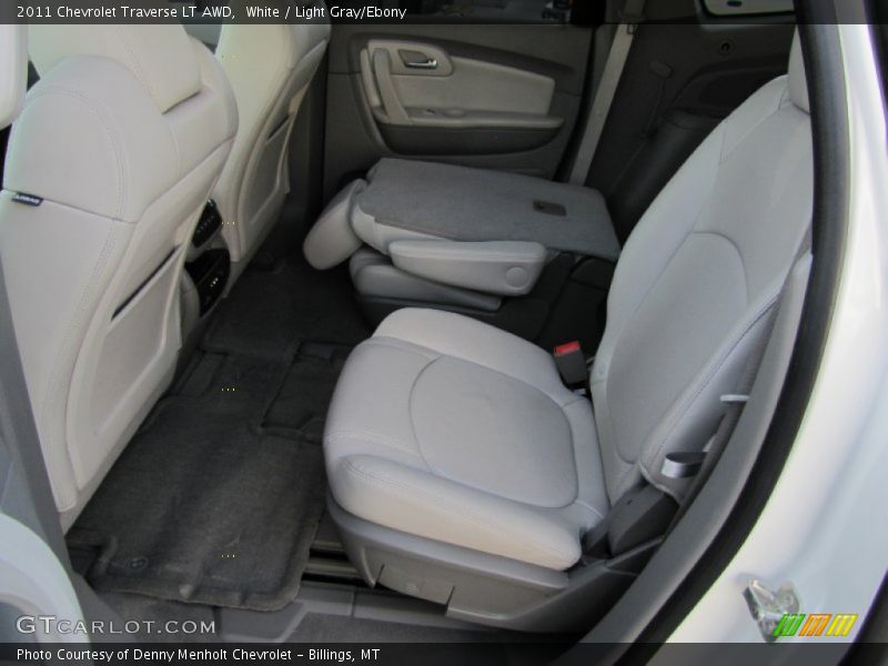 White / Light Gray/Ebony 2011 Chevrolet Traverse LT AWD