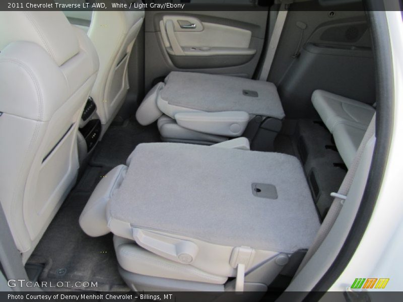 White / Light Gray/Ebony 2011 Chevrolet Traverse LT AWD