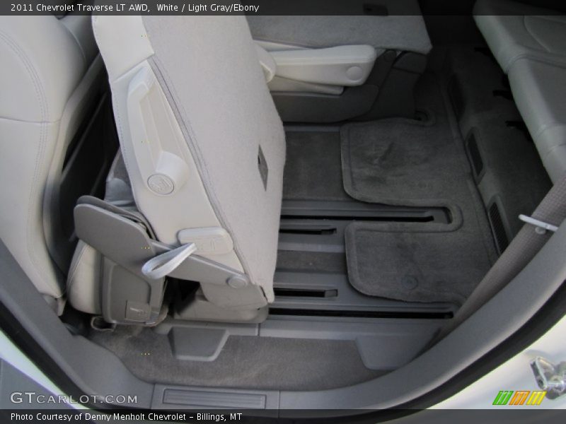 White / Light Gray/Ebony 2011 Chevrolet Traverse LT AWD