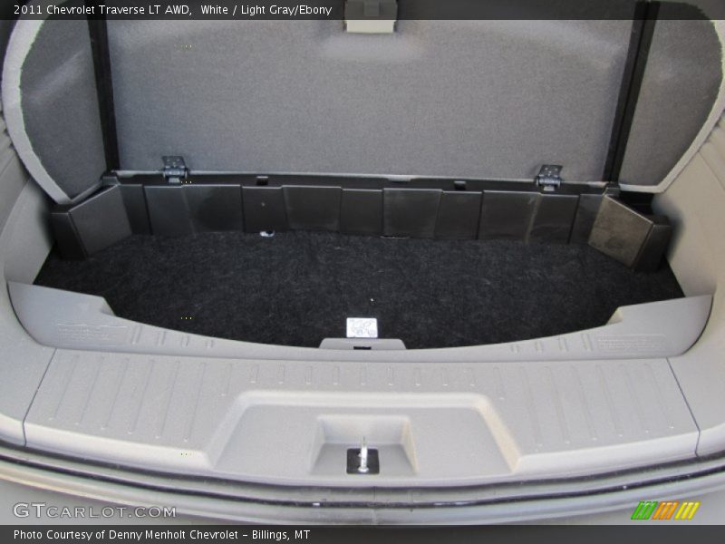 White / Light Gray/Ebony 2011 Chevrolet Traverse LT AWD