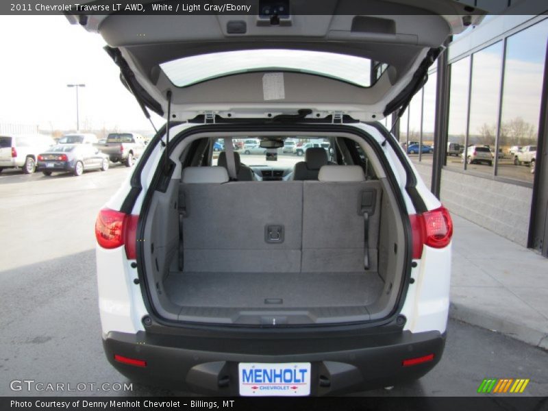 White / Light Gray/Ebony 2011 Chevrolet Traverse LT AWD