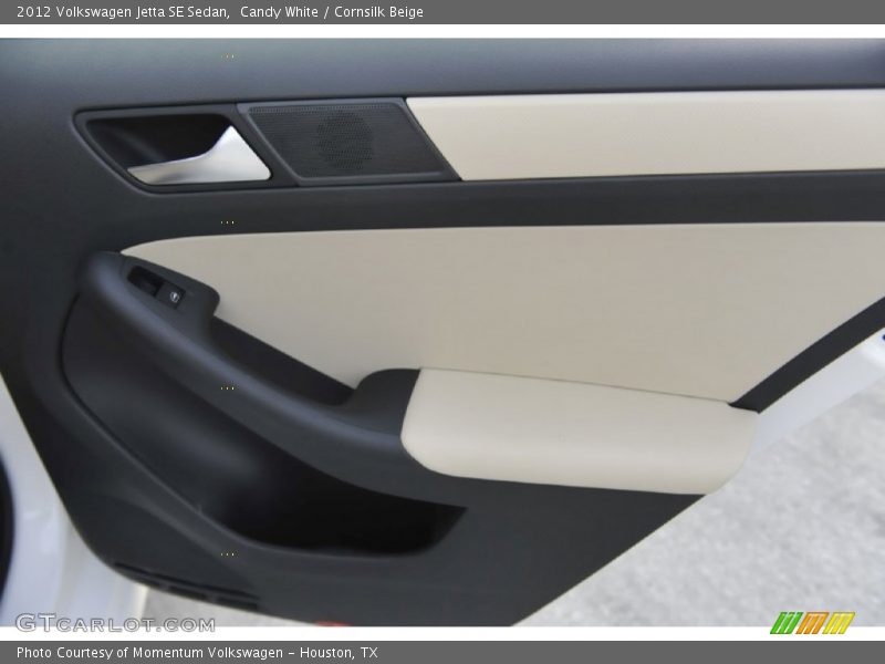 Candy White / Cornsilk Beige 2012 Volkswagen Jetta SE Sedan