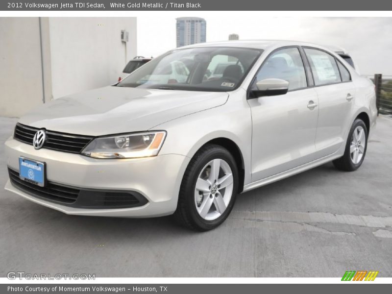 White Gold Metallic / Titan Black 2012 Volkswagen Jetta TDI Sedan
