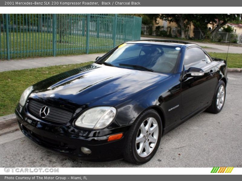 Black / Charcoal Black 2001 Mercedes-Benz SLK 230 Kompressor Roadster