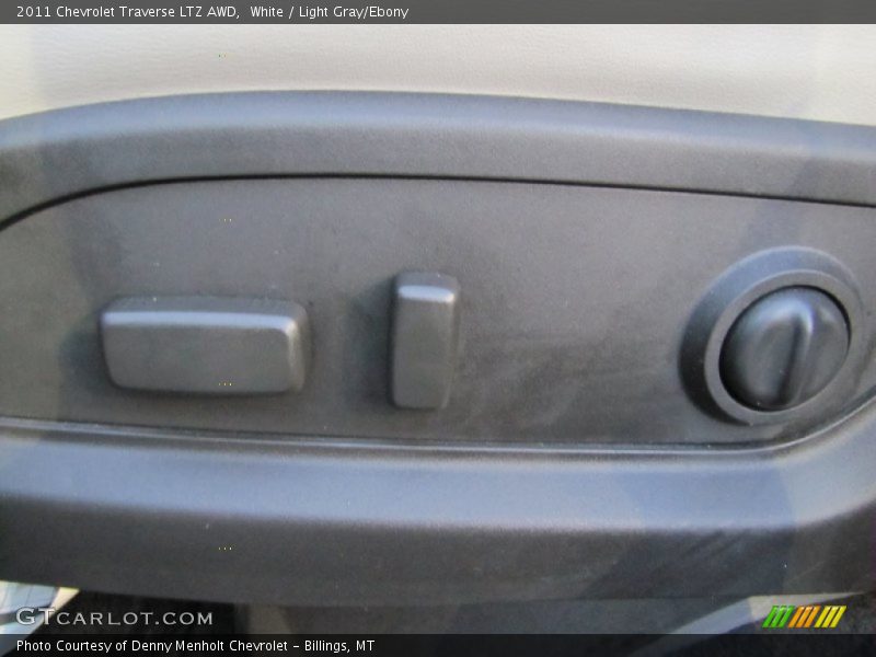 White / Light Gray/Ebony 2011 Chevrolet Traverse LTZ AWD