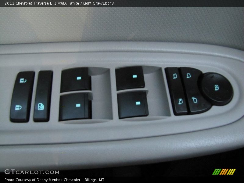 White / Light Gray/Ebony 2011 Chevrolet Traverse LTZ AWD
