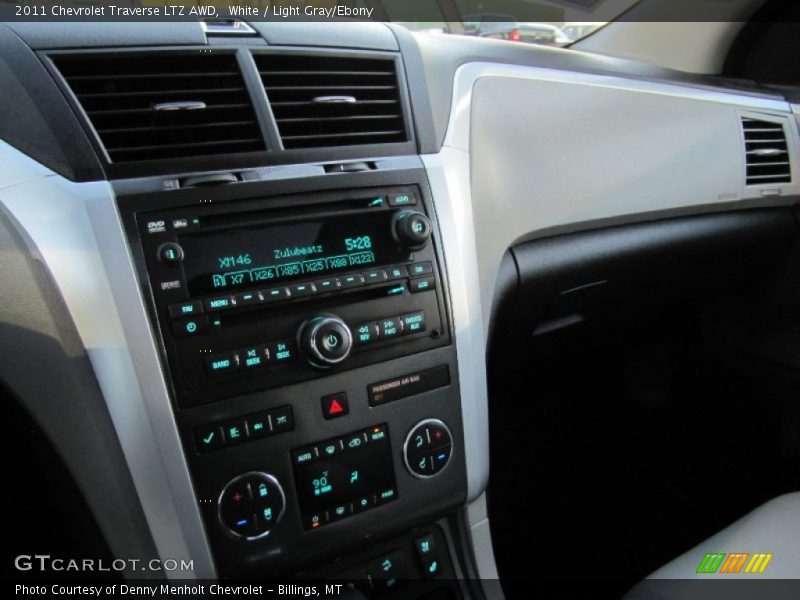 White / Light Gray/Ebony 2011 Chevrolet Traverse LTZ AWD