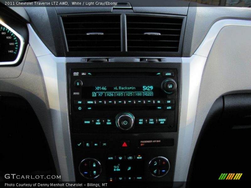 White / Light Gray/Ebony 2011 Chevrolet Traverse LTZ AWD
