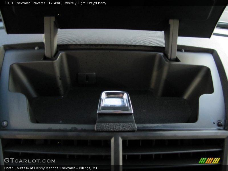 White / Light Gray/Ebony 2011 Chevrolet Traverse LTZ AWD