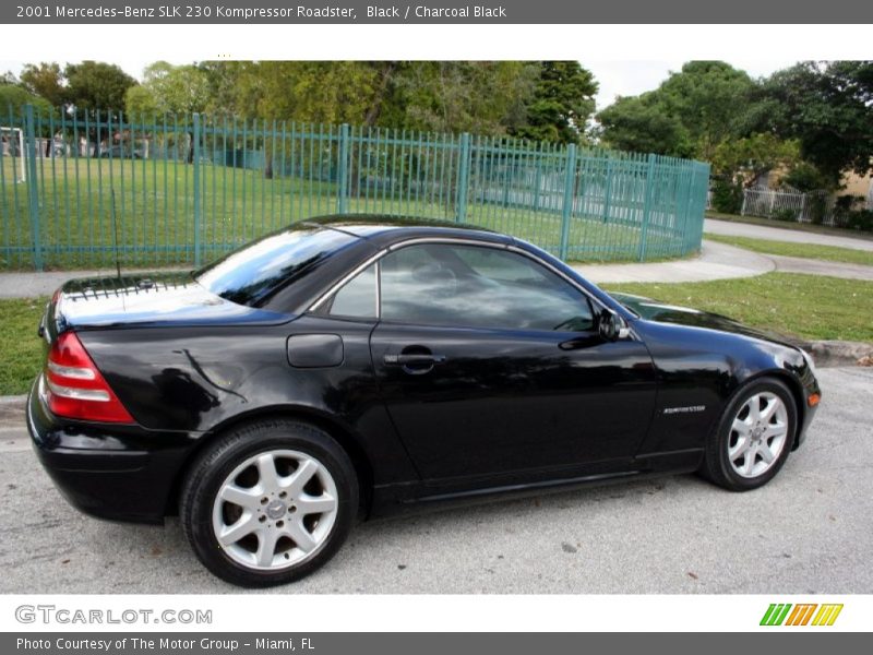 Black / Charcoal Black 2001 Mercedes-Benz SLK 230 Kompressor Roadster