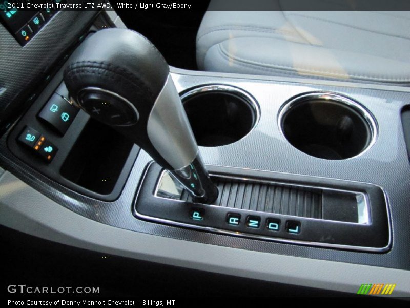 White / Light Gray/Ebony 2011 Chevrolet Traverse LTZ AWD