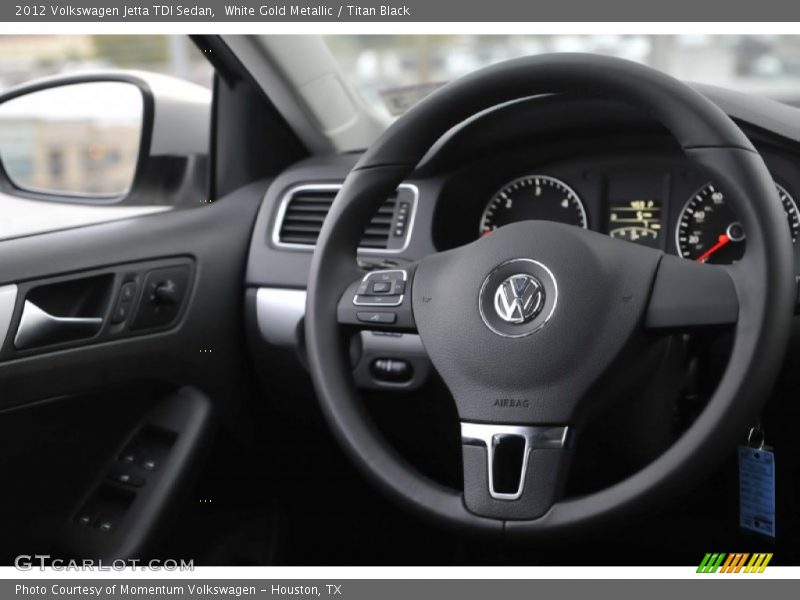 White Gold Metallic / Titan Black 2012 Volkswagen Jetta TDI Sedan