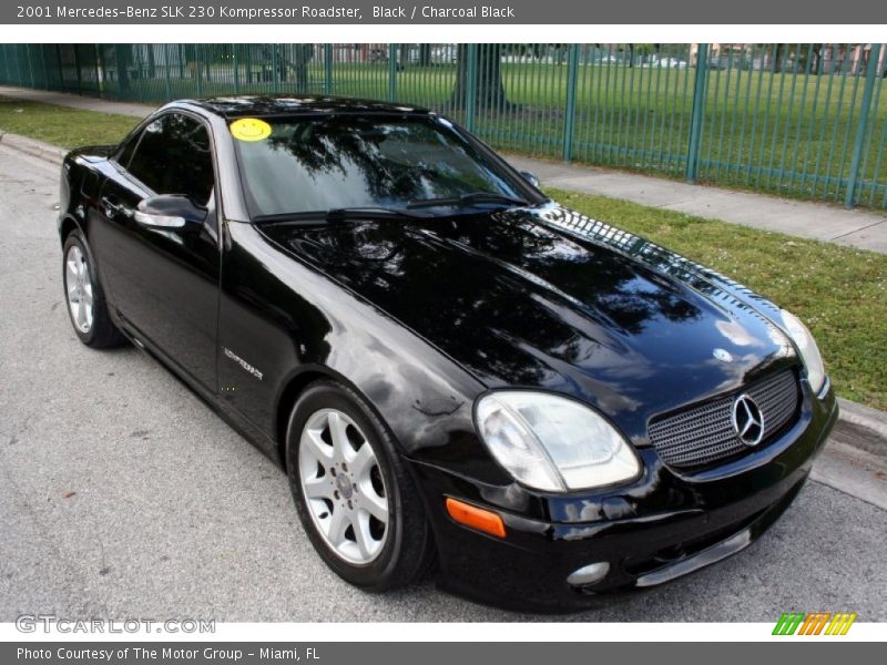 Black / Charcoal Black 2001 Mercedes-Benz SLK 230 Kompressor Roadster
