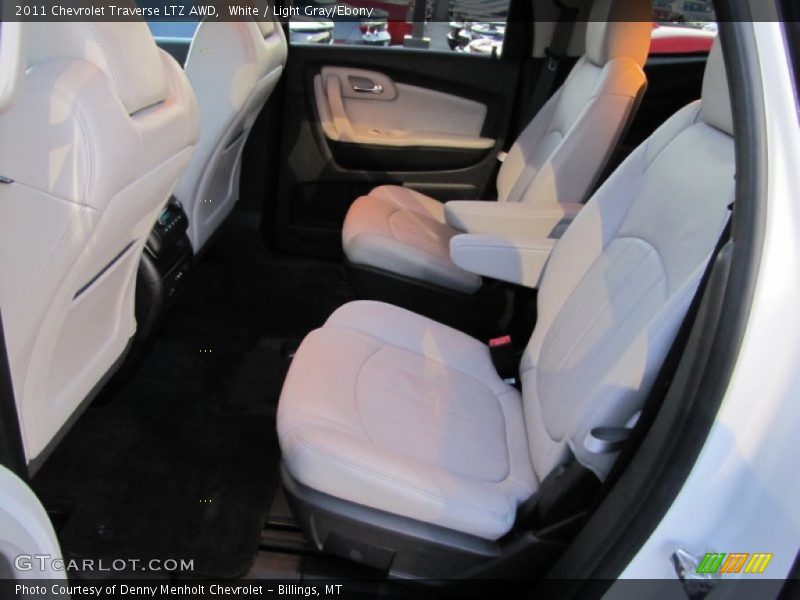 White / Light Gray/Ebony 2011 Chevrolet Traverse LTZ AWD