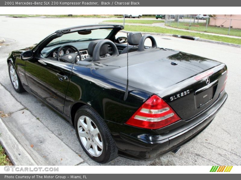 Black / Charcoal Black 2001 Mercedes-Benz SLK 230 Kompressor Roadster