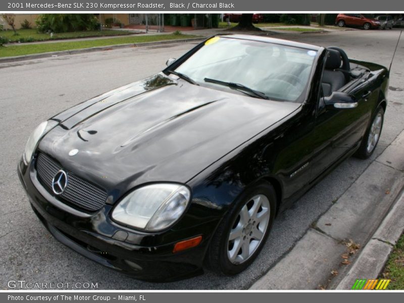 Black / Charcoal Black 2001 Mercedes-Benz SLK 230 Kompressor Roadster