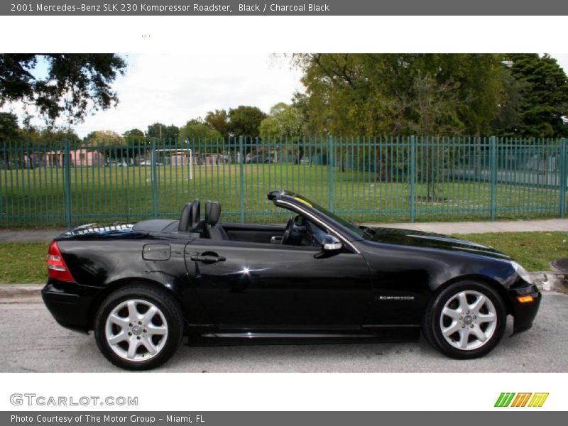 Black / Charcoal Black 2001 Mercedes-Benz SLK 230 Kompressor Roadster