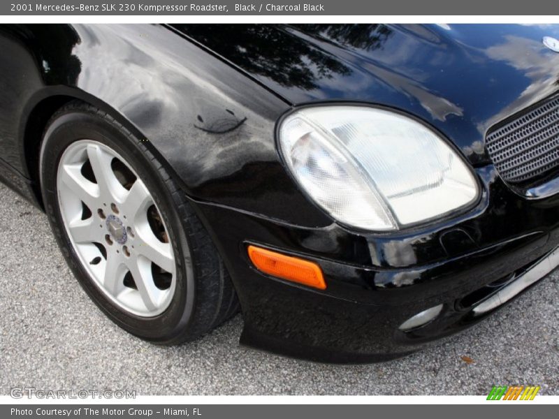 Black / Charcoal Black 2001 Mercedes-Benz SLK 230 Kompressor Roadster