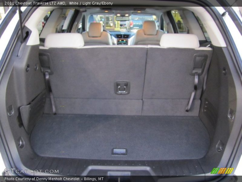 White / Light Gray/Ebony 2011 Chevrolet Traverse LTZ AWD