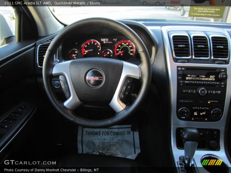 Quicksilver Metallic / Ebony 2011 GMC Acadia SLT AWD