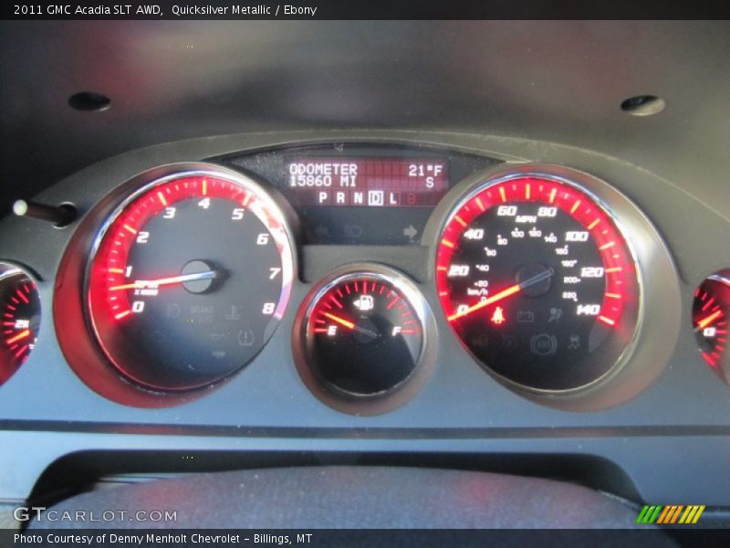 Quicksilver Metallic / Ebony 2011 GMC Acadia SLT AWD
