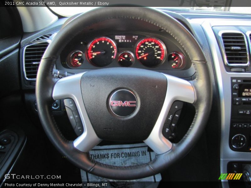 Quicksilver Metallic / Ebony 2011 GMC Acadia SLT AWD