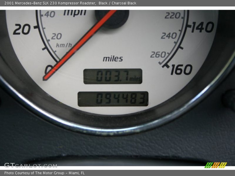 Black / Charcoal Black 2001 Mercedes-Benz SLK 230 Kompressor Roadster