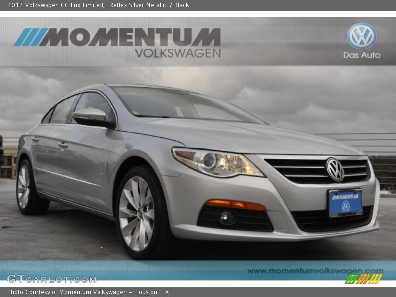 Reflex Silver Metallic / Black 2012 Volkswagen CC Lux Limited