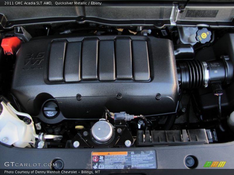Quicksilver Metallic / Ebony 2011 GMC Acadia SLT AWD
