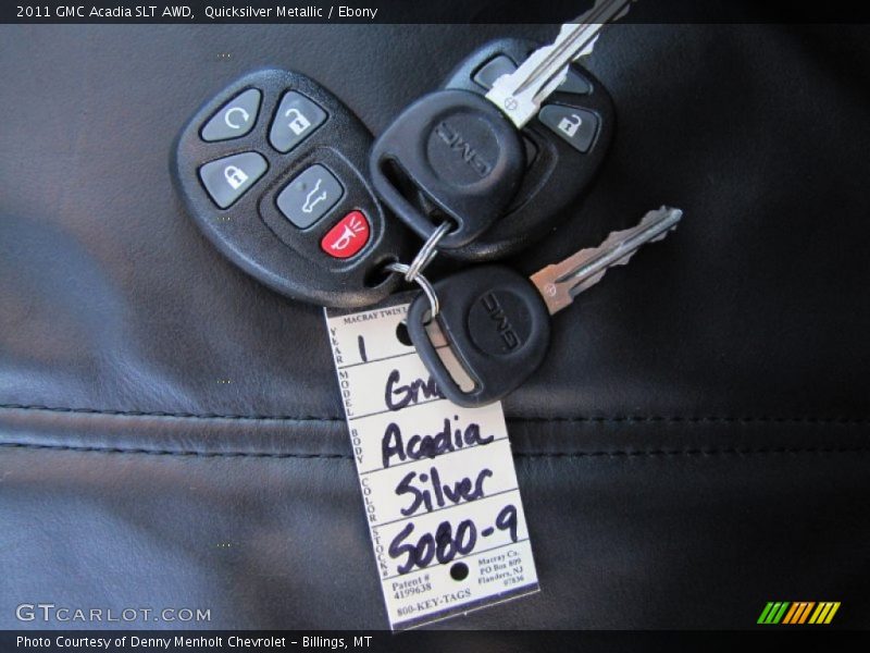 Quicksilver Metallic / Ebony 2011 GMC Acadia SLT AWD
