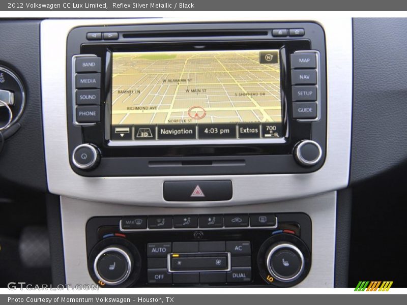 Reflex Silver Metallic / Black 2012 Volkswagen CC Lux Limited