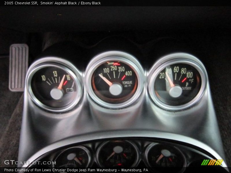 Voltage, Engine Torque and Outside Temperature Gauges. - 2005 Chevrolet SSR 