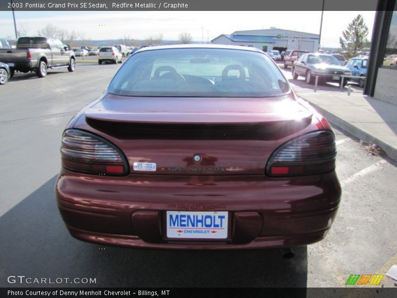 Redfire Metallic / Graphite 2003 Pontiac Grand Prix SE Sedan