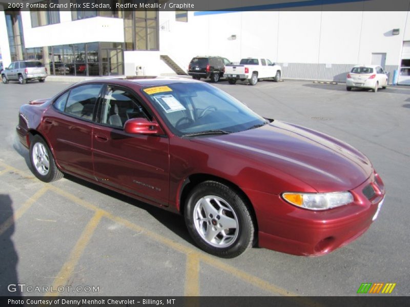 Redfire Metallic / Graphite 2003 Pontiac Grand Prix SE Sedan