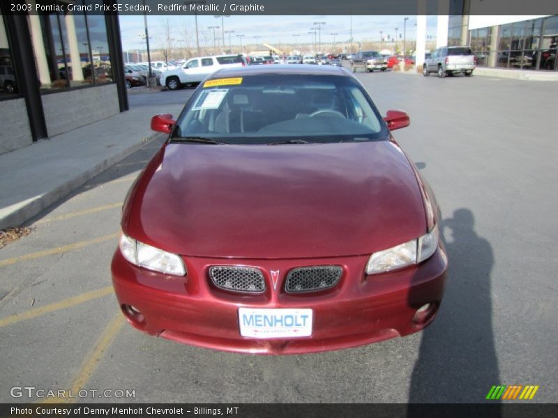 Redfire Metallic / Graphite 2003 Pontiac Grand Prix SE Sedan