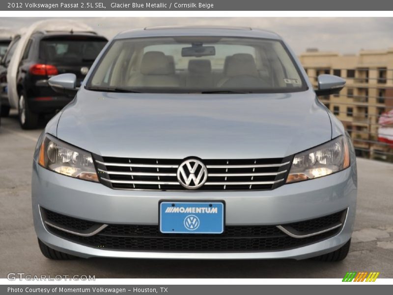 Glacier Blue Metallic / Cornsilk Beige 2012 Volkswagen Passat 2.5L SEL