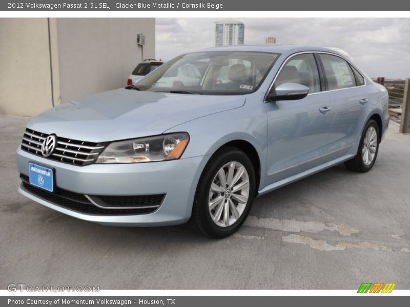 Glacier Blue Metallic / Cornsilk Beige 2012 Volkswagen Passat 2.5L SEL