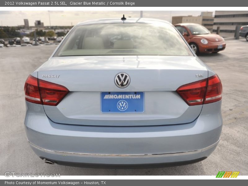 Glacier Blue Metallic / Cornsilk Beige 2012 Volkswagen Passat 2.5L SEL