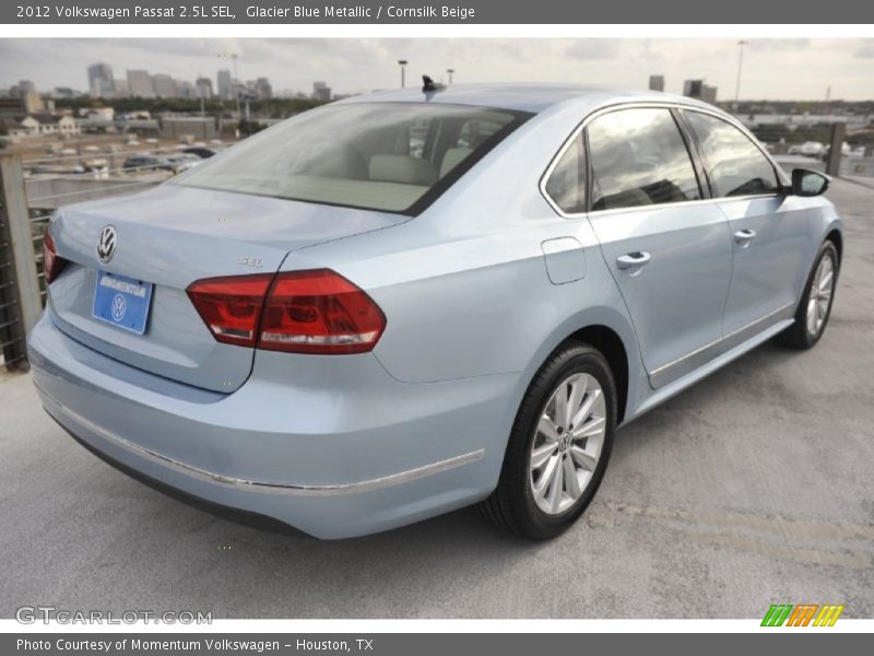 Glacier Blue Metallic / Cornsilk Beige 2012 Volkswagen Passat 2.5L SEL