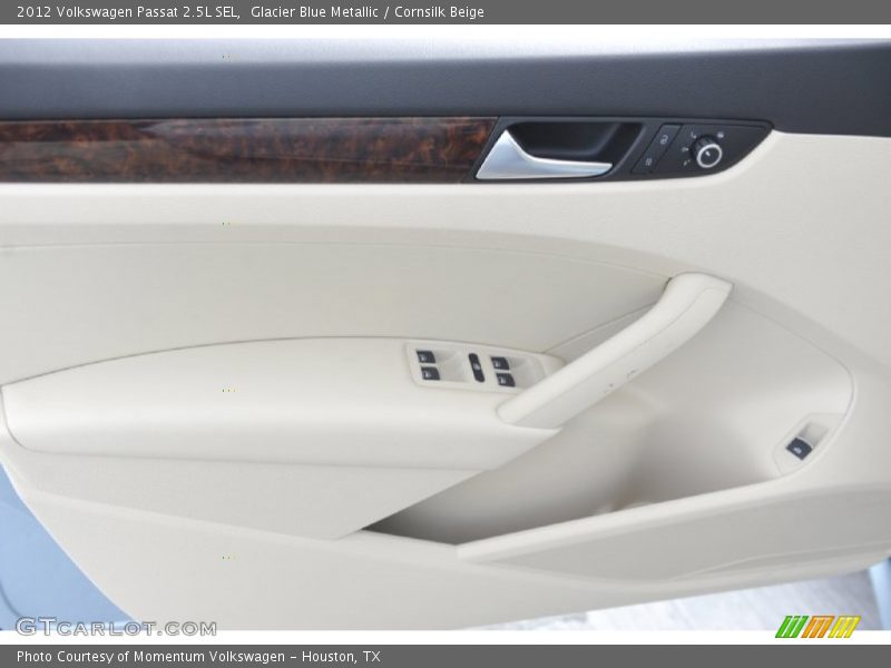 Glacier Blue Metallic / Cornsilk Beige 2012 Volkswagen Passat 2.5L SEL