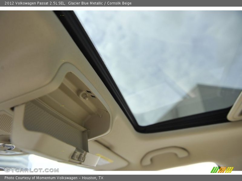 Glacier Blue Metallic / Cornsilk Beige 2012 Volkswagen Passat 2.5L SEL