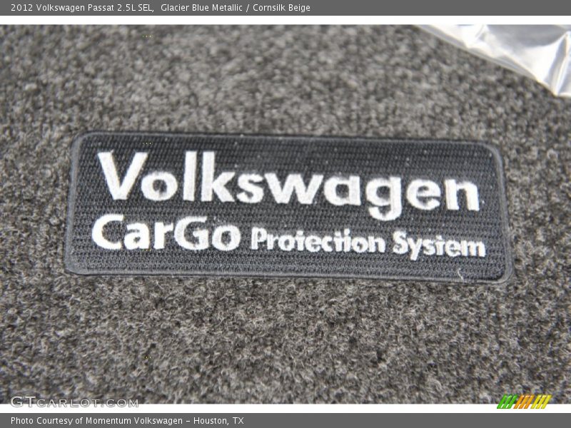 Glacier Blue Metallic / Cornsilk Beige 2012 Volkswagen Passat 2.5L SEL