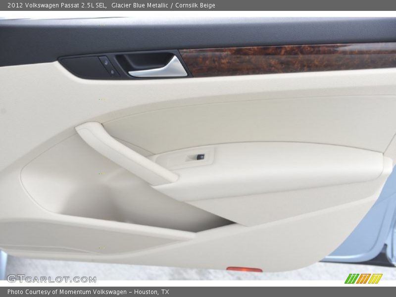 Glacier Blue Metallic / Cornsilk Beige 2012 Volkswagen Passat 2.5L SEL
