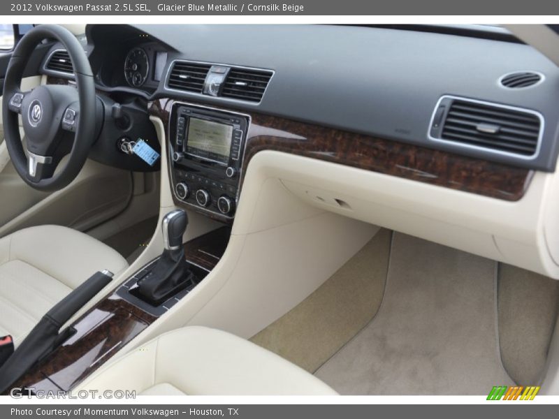 Glacier Blue Metallic / Cornsilk Beige 2012 Volkswagen Passat 2.5L SEL
