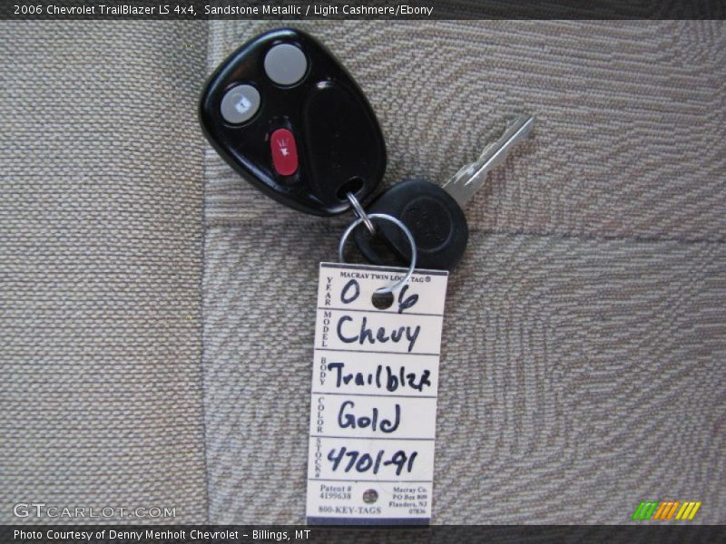 Sandstone Metallic / Light Cashmere/Ebony 2006 Chevrolet TrailBlazer LS 4x4